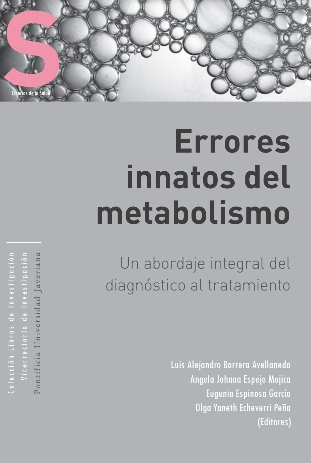 Libro Errores Innatos del Metabolismo